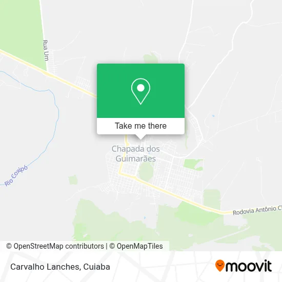 Carvalho Lanches map