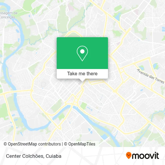 Center Colchões map