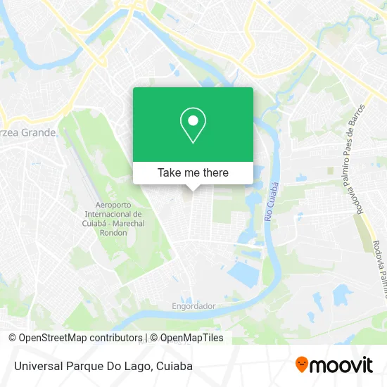 Universal Parque Do Lago map