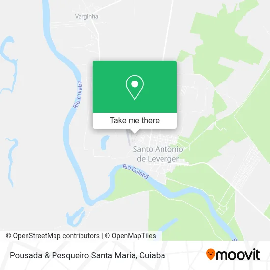 Pousada & Pesqueiro Santa Maria map