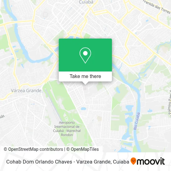 Cohab Dom Orlando Chaves - Varzea Grande map