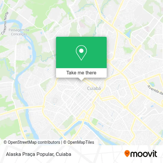 Alaska Praça Popular map