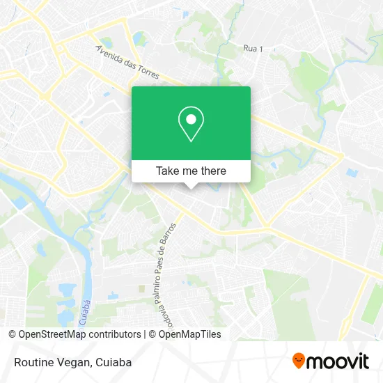 Routine Vegan map