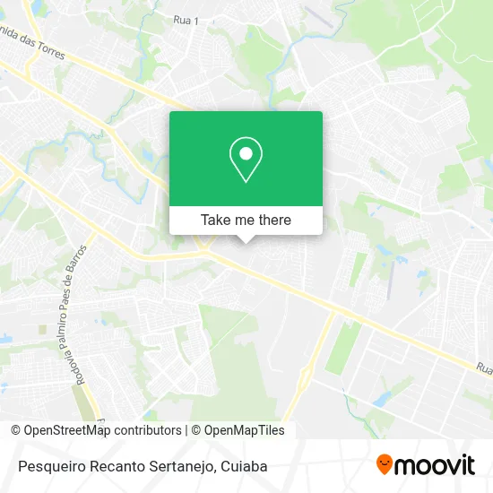 Pesqueiro Recanto Sertanejo map