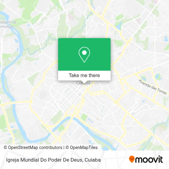 Igreja Mundial Do Poder De Deus map
