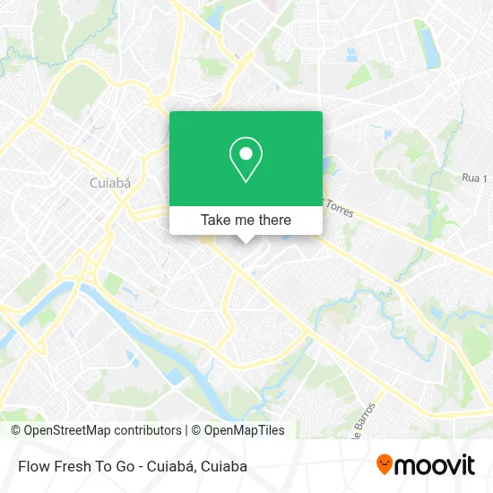 Flow Fresh To Go - Cuiabá map