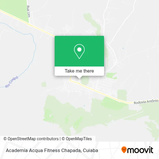 Academia Acqua Fitness Chapada map