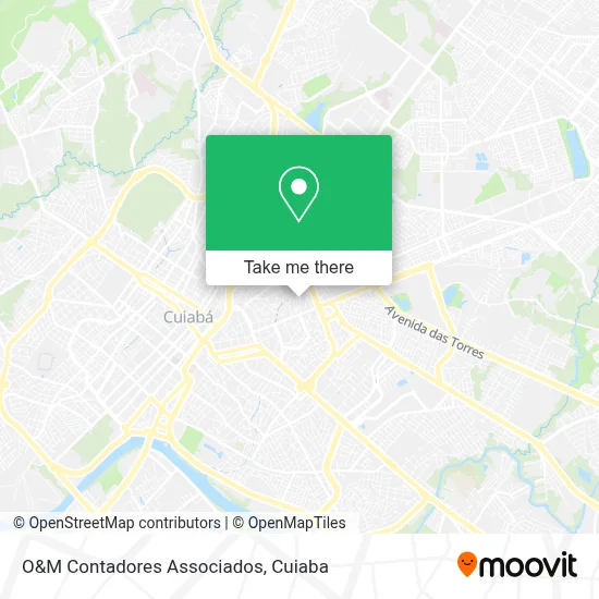 O&M Contadores Associados map