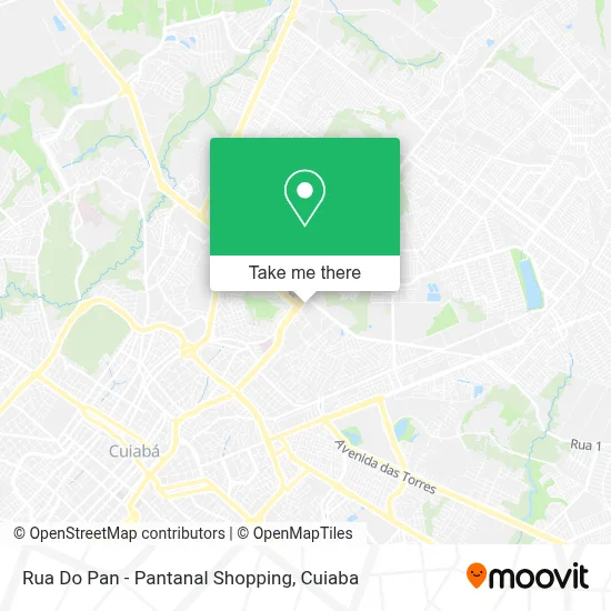 Rua Do Pan - Pantanal Shopping map