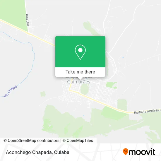 Aconchego Chapada map