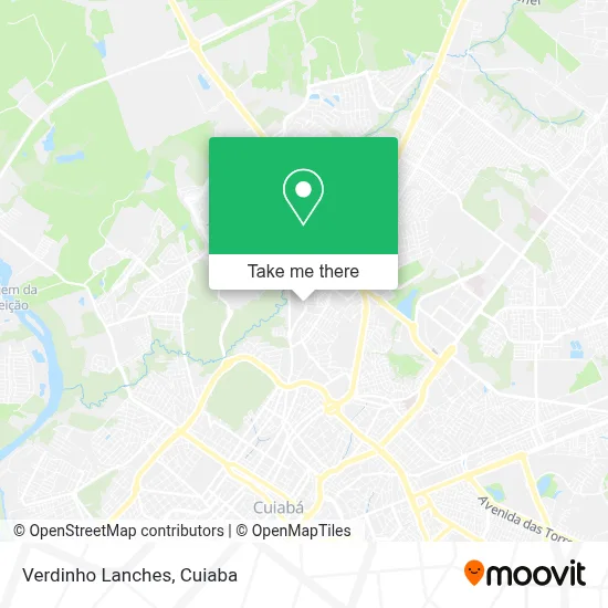 Verdinho Lanches map
