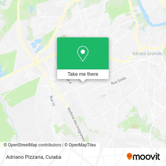 Adriano Pizzaria map