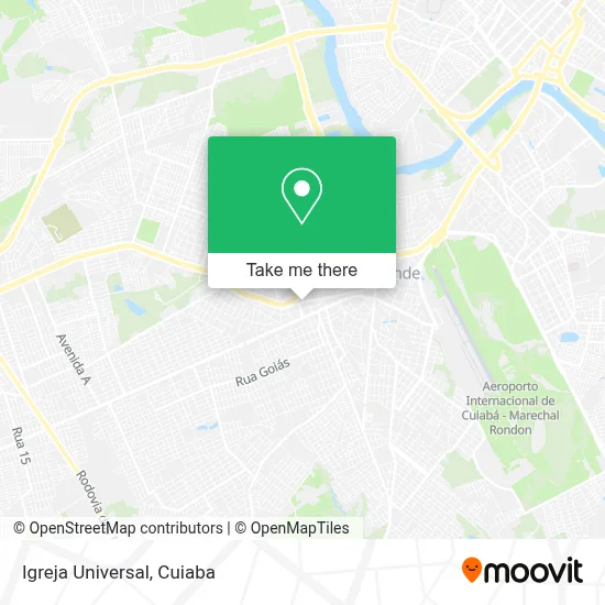 Igreja Universal map