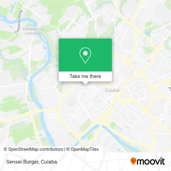 Sensei Burger map