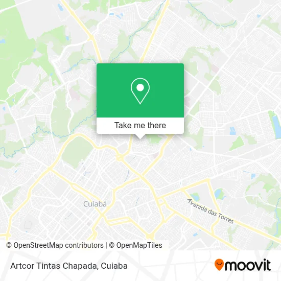 Artcor Tintas Chapada map