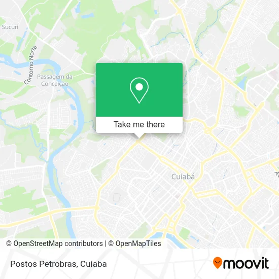 Postos Petrobras map