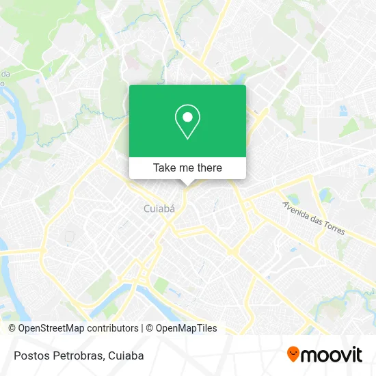 Postos Petrobras map