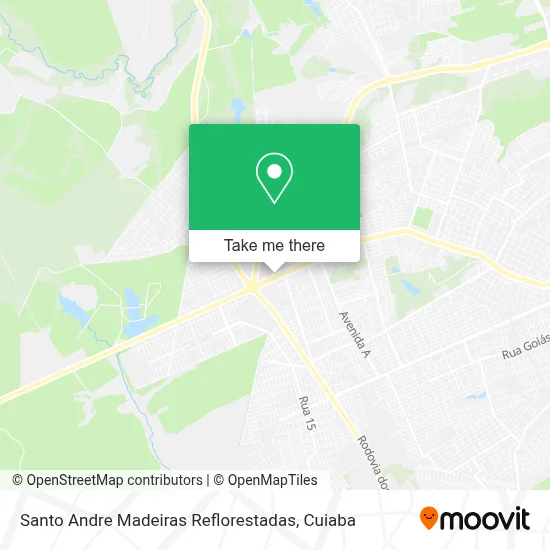 Santo Andre Madeiras Reflorestadas map