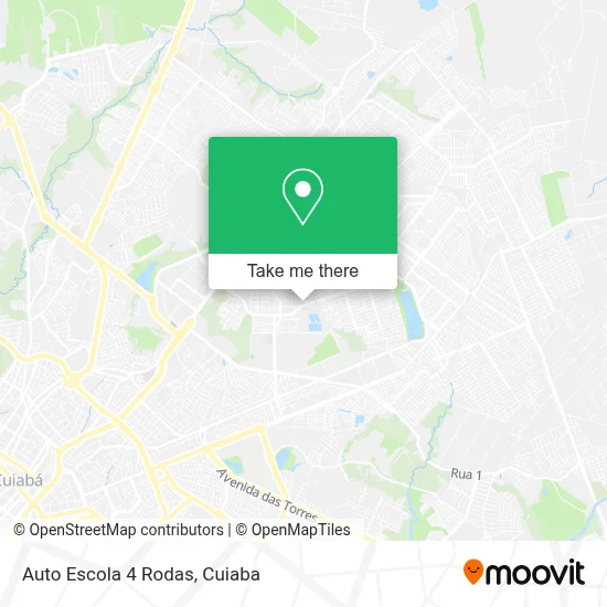 Auto Escola 4 Rodas map