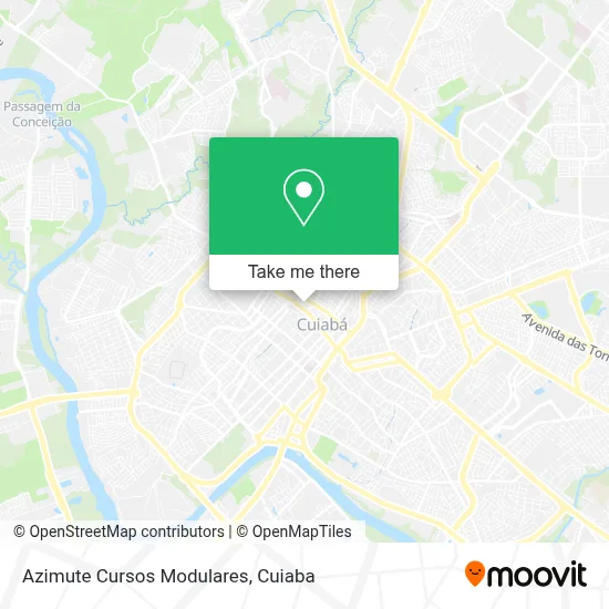 Azimute Cursos Modulares map