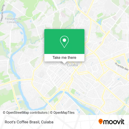 Root's Coffee Brasil map