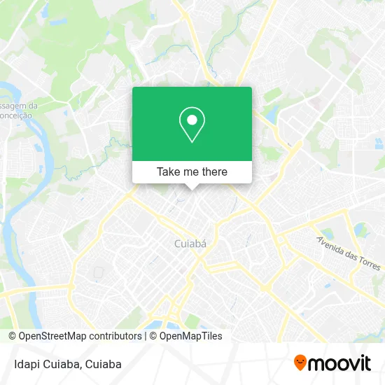Idapi Cuiaba map