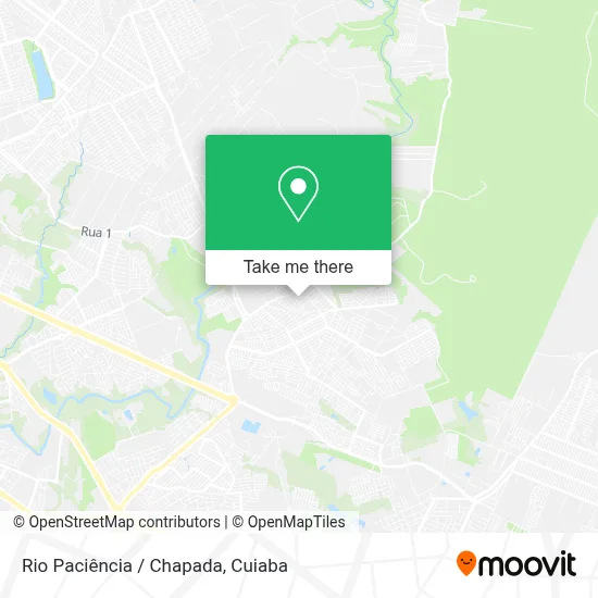 Rio Paciência / Chapada map