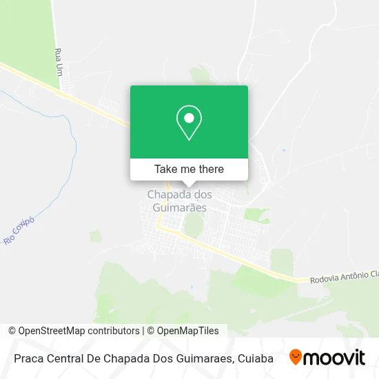 Praca Central De Chapada Dos Guimaraes map