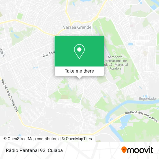 Rádio Pantanal 93 map