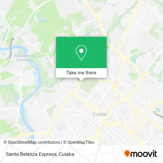 Santa Belezza Express map