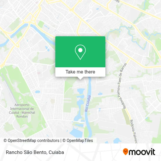 Rancho São Bento map