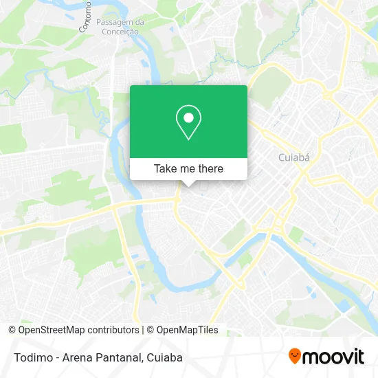 Todimo - Arena Pantanal map