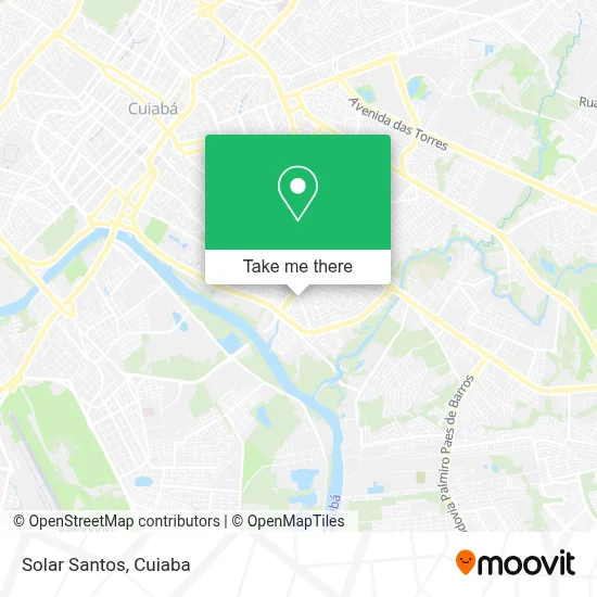 Solar Santos map