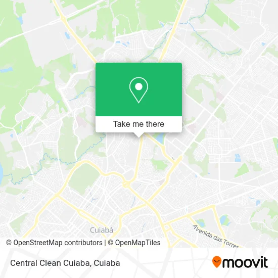 Central Clean Cuiaba map
