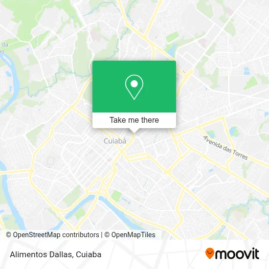 Alimentos Dallas map
