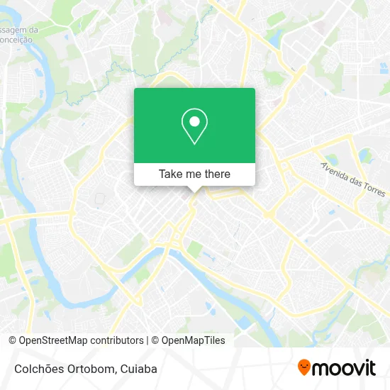 Colchões Ortobom map