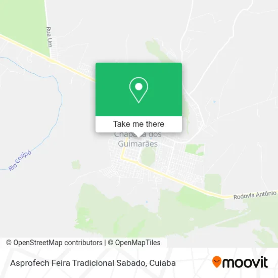 Asprofech Feira Tradicional Sabado map