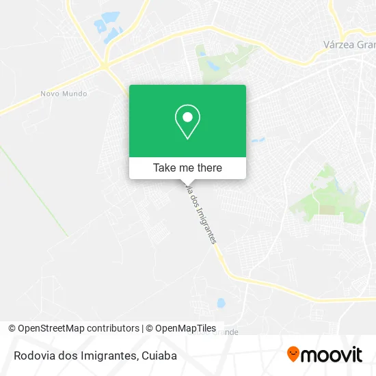 Rodovia dos Imigrantes map