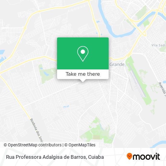 Rua Professora Adalgisa de Barros map