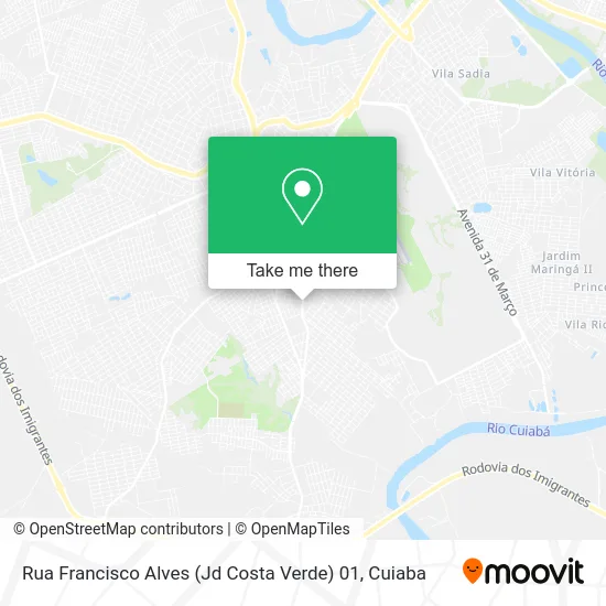 Rua Francisco Alves (Jd Costa Verde) 01 map