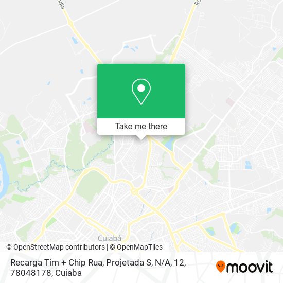 Recarga Tim + Chip Rua, Projetada S, N / A, 12, 78048178 map