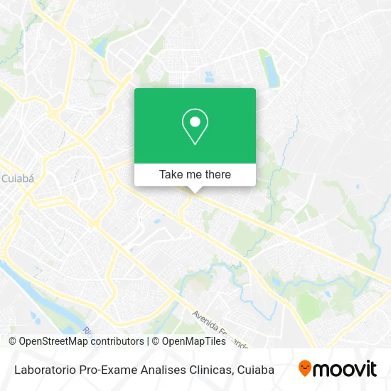Laboratorio Pro-Exame Analises Clinicas map