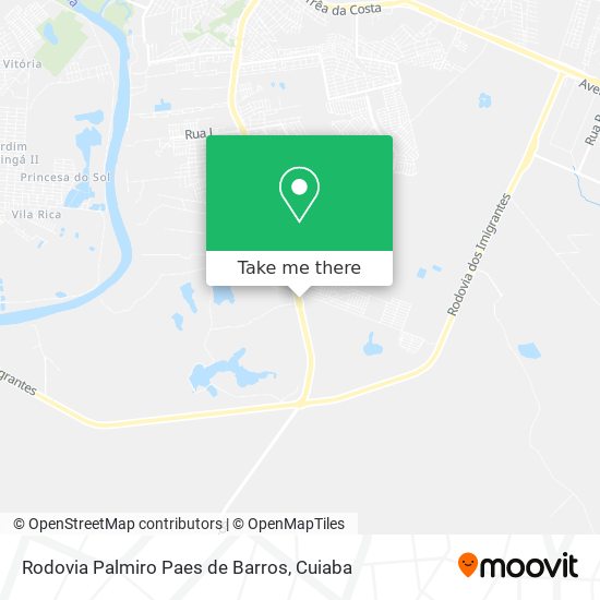 Rodovia Palmiro Paes de Barros map
