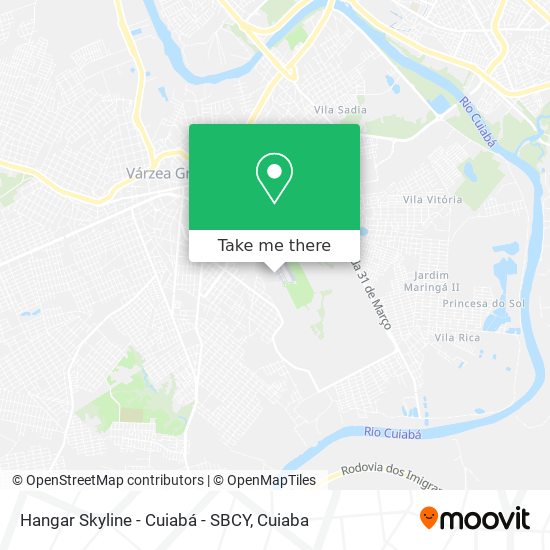 Hangar Skyline - Cuiabá - SBCY map