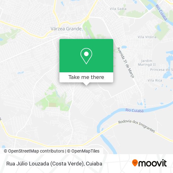 Rua Júlio Louzada (Costa Verde) map