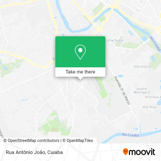 Rua Antônio João map