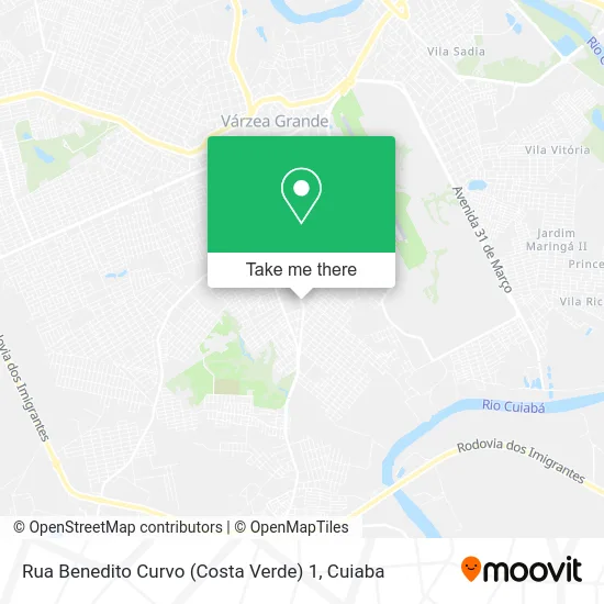 Rua Benedito Curvo (Costa Verde) 1 map