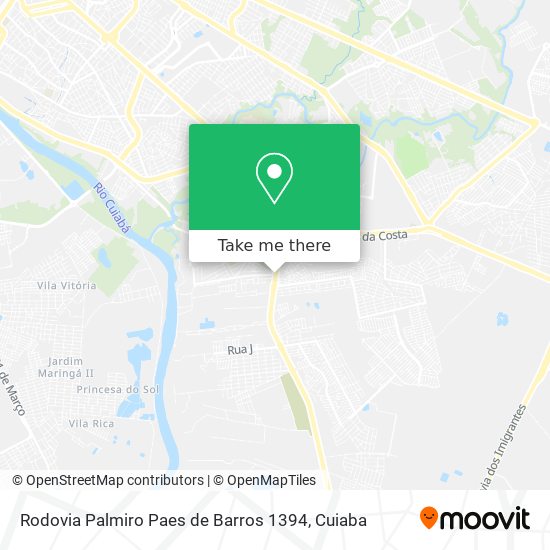 Rodovia Palmiro Paes de Barros 1394 map