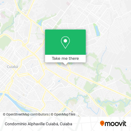 Mapa Condomínio Alphaville Cuiabá