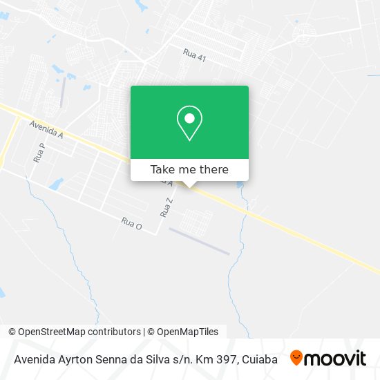 Mapa Avenida Ayrton Senna da Silva s / n. Km 397